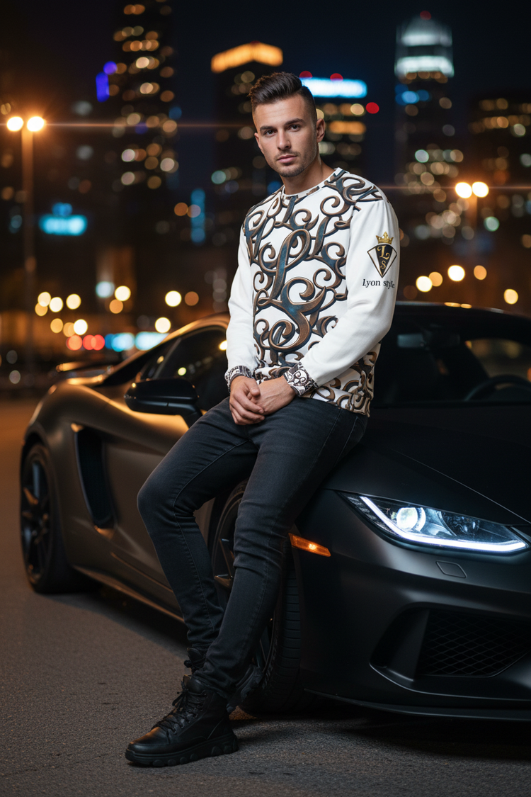 Coche de lujo noche