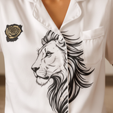 Detalle león rosa